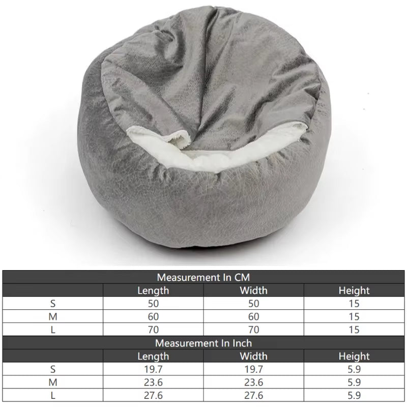 Orthopedic Dog & Cat Bed with Hooded Blanket – Winter Warm, Waterproof, and Dirt-Resistant