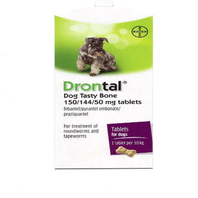 Drontal Dog Tasty Bone Shaped Worming Tablets