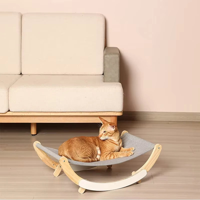 Cat Beds for Indoor Cat Hammock Kitty Swing Chair Cats Furniture Gift for Your Small to Medium Size Cat Accessories for Sleeping