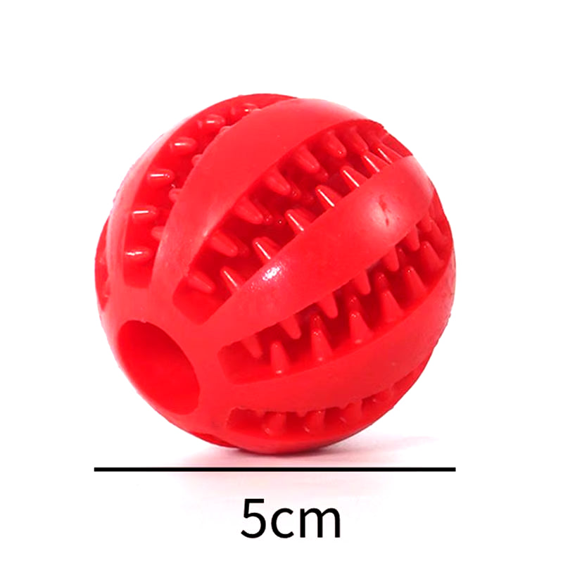 Dog Food Ball Pet Dog Toy Interactive Rubber Balls for Small Large Dogs Puppy Cat Chewing Toys Pet Tooth Cleaning