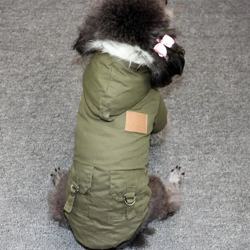 Winter Dog Coat – Thick, Warm Hoodie Jacket for Small & Medium Dogs, Perfect for Chihuahuas & Yorkies"