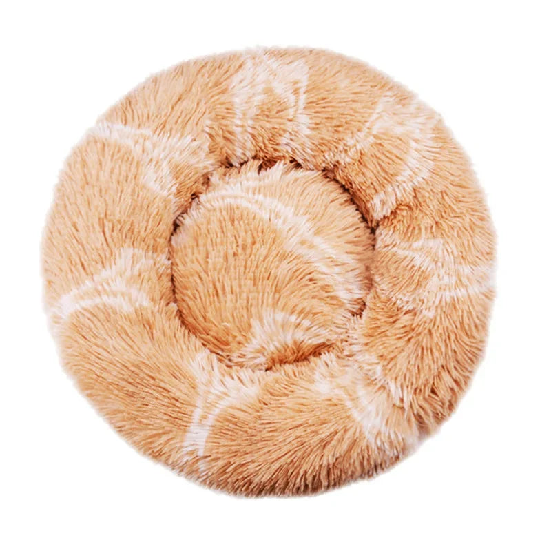 40-90cm Round Pet Bed – Super Soft Plush Dog & Cat Bed, Cozy Winter House for Medium to Large Dogs