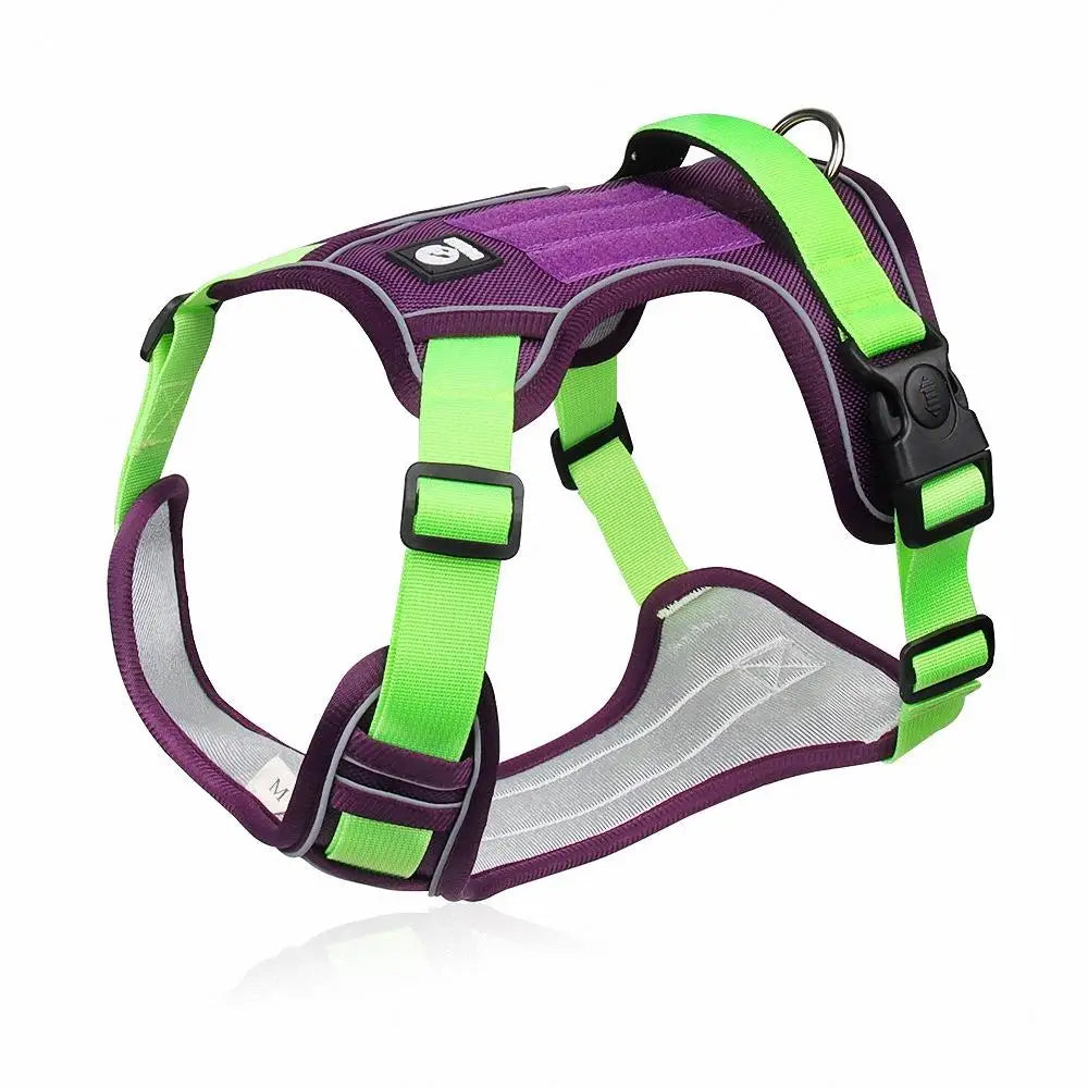 Adjustable Reflective Dog Harness – Durable Oxford Cloth Vest for Medium and Large Dogs