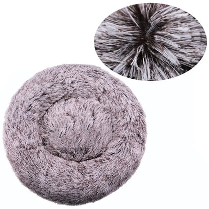 40-90cm Round Pet Bed – Super Soft Plush Dog & Cat Bed, Cozy Winter House for Medium to Large Dogs