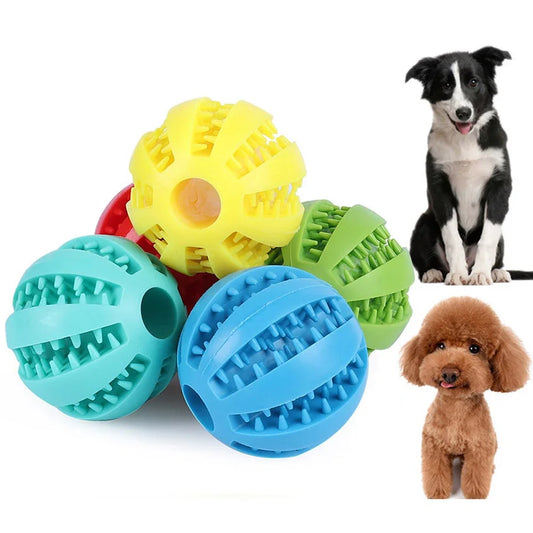 Interactive Rubber Dog Chew Ball – Fun, Durable & Great for Teeth