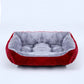 Plush Square Pet Bed – Cozy Kennel for Small & Medium Dogs and Cats, Calming Cushion Sofa