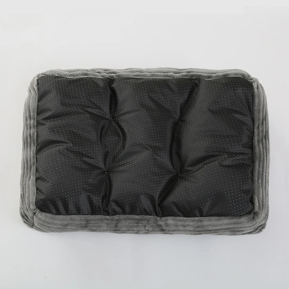 Plush Square Pet Bed – Cozy Kennel for Small & Medium Dogs and Cats, Calming Cushion Sofa