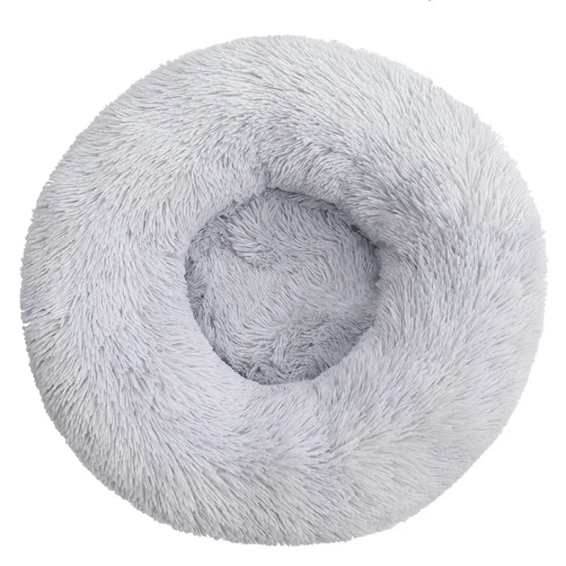 40-90cm Round Pet Bed – Super Soft Plush Dog & Cat Bed, Cozy Winter House for Medium to Large Dogs