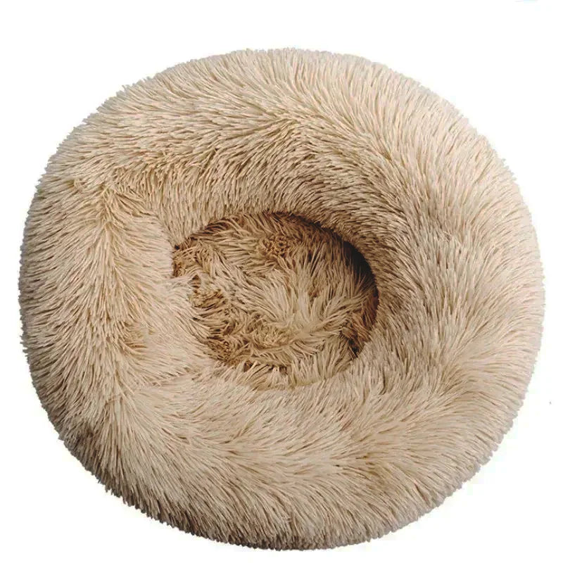 40-90cm Round Pet Bed – Super Soft Plush Dog & Cat Bed, Cozy Winter House for Medium to Large Dogs