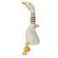 Plush Sound Toy for Dogs - White Goose Design, Bite-Resistant Long-Neck Duck for Interactive Play