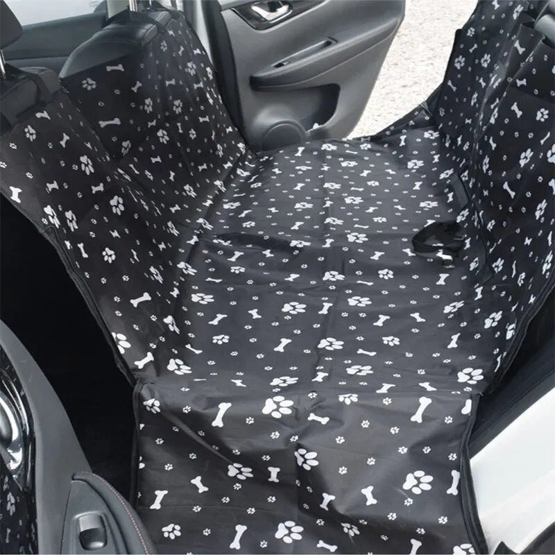 Waterproof Dog Car Seat Cover – Scratchproof Printed Back Seat Protector for Our Furry Friends