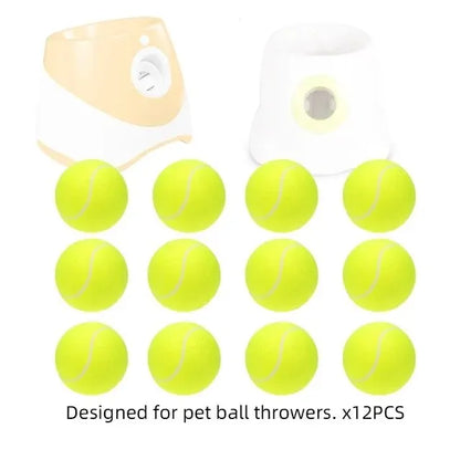 Tennis Balls for Small Dogs – Compatible with Automatic Ball Launchers- 2 Inch (5 cm) Size - 6 or 12-Pack