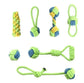 Interactive Dog Toys - Sturdy Tug Ropes, Non Toxic Cotton Rope Ball & Chew Toys for Puppies, Small & Large Dogs, Dental Care Accessories