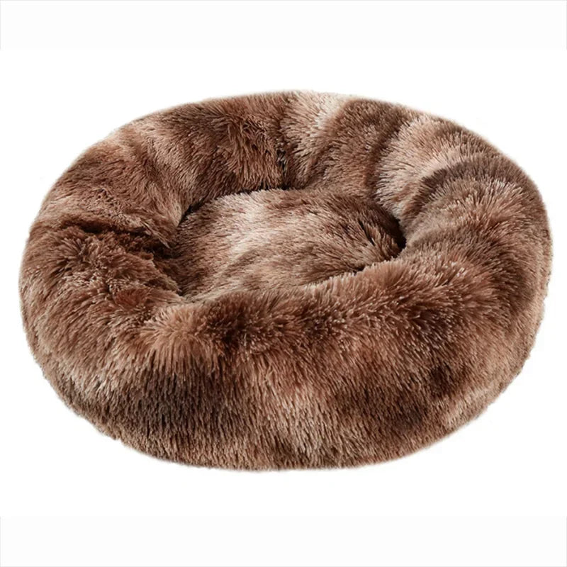 40-90cm Round Pet Bed – Super Soft Plush Dog & Cat Bed, Cozy Winter House for Medium to Large Dogs