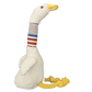 Plush Sound Toy for Dogs - White Goose Design, Bite-Resistant Long-Neck Duck for Interactive Play