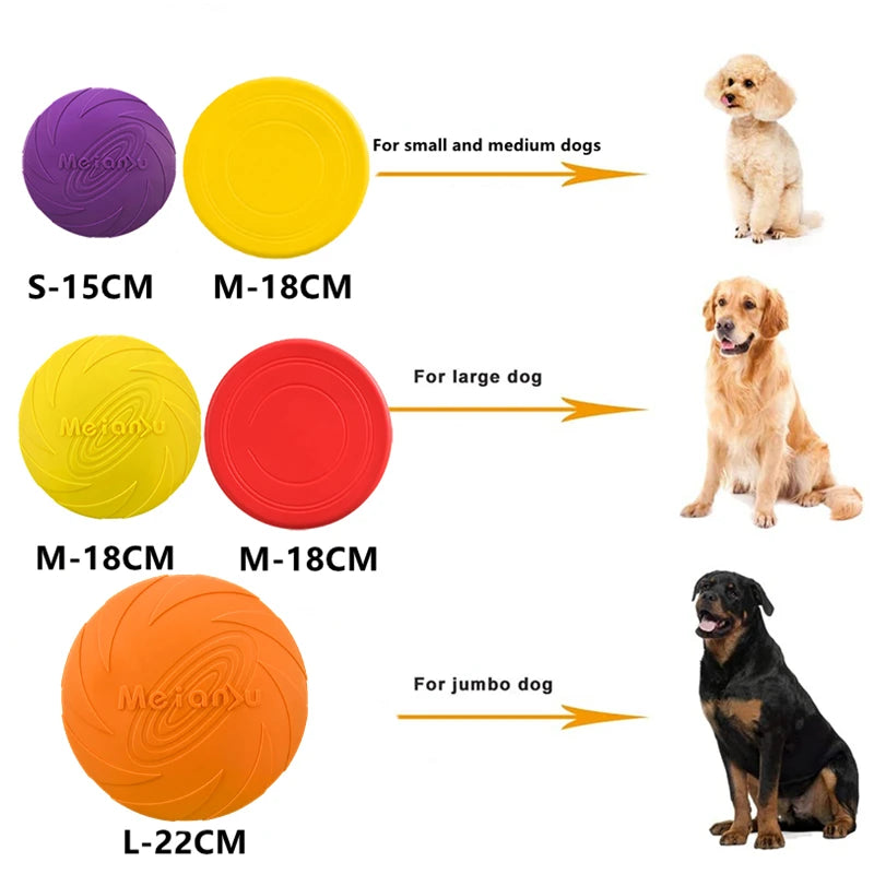  Durable Bite-Resistant Non Toxic Material, Flying Disc Frisbee for Dogs – Multifunctional Training and Outdoor Interactive Toy for Puppies and Dogs