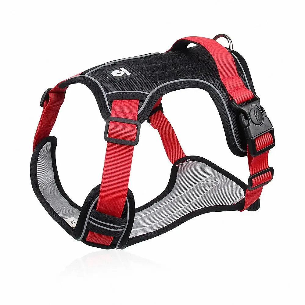 Adjustable Reflective Dog Harness – Durable Oxford Cloth Vest for Medium and Large Dogs