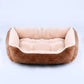 Plush Square Pet Bed – Cozy Kennel for Small & Medium Dogs and Cats, Calming Cushion Sofa