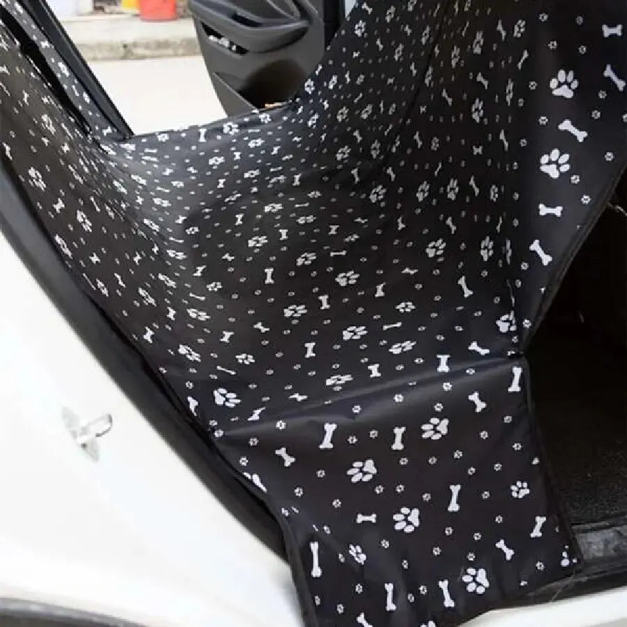 Waterproof Dog Car Seat Cover – Scratchproof Printed Back Seat Protector for Our Furry Friends