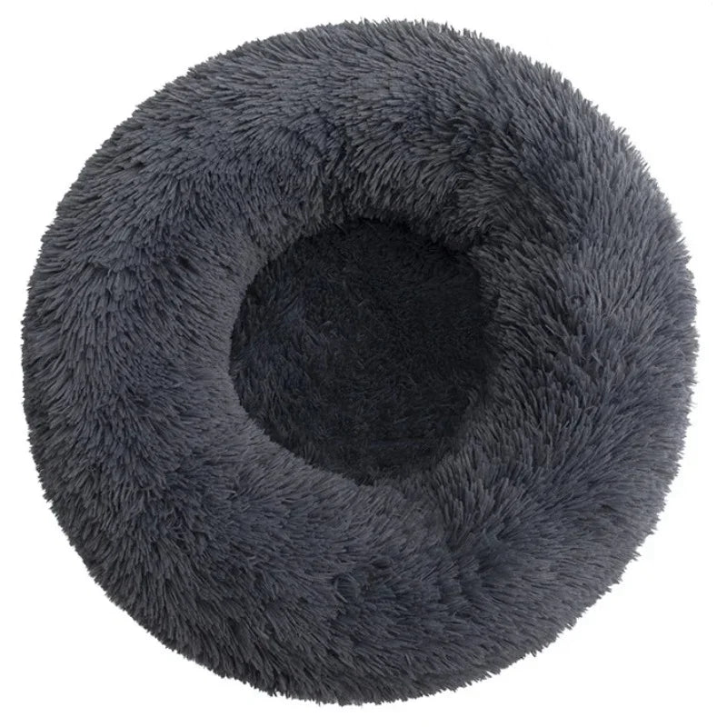 40-90cm Round Pet Bed – Super Soft Plush Dog & Cat Bed, Cozy Winter House for Medium to Large Dogs