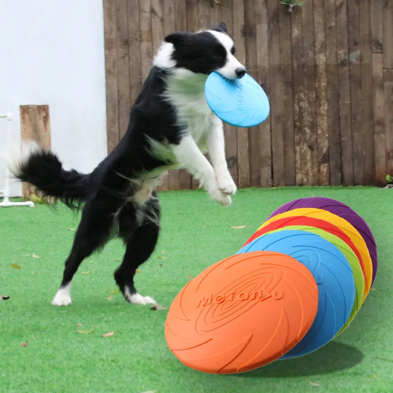  Durable Bite-Resistant Non Toxic Material, Flying Disc Frisbee for Dogs – Multifunctional Training and Outdoor Interactive Toy for Puppies and Dogs