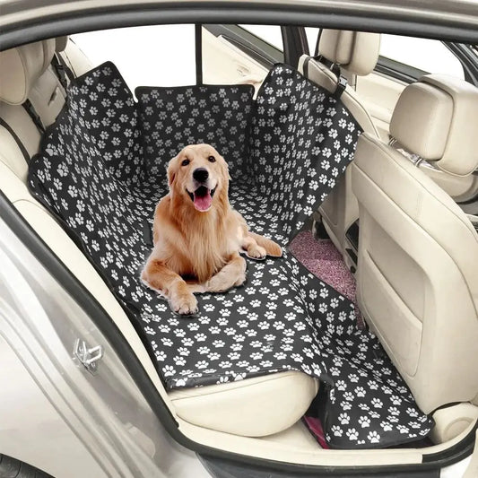 Waterproof Dog Car Seat Cover – Scratchproof Printed Back Seat Protector for Our Furry Friends