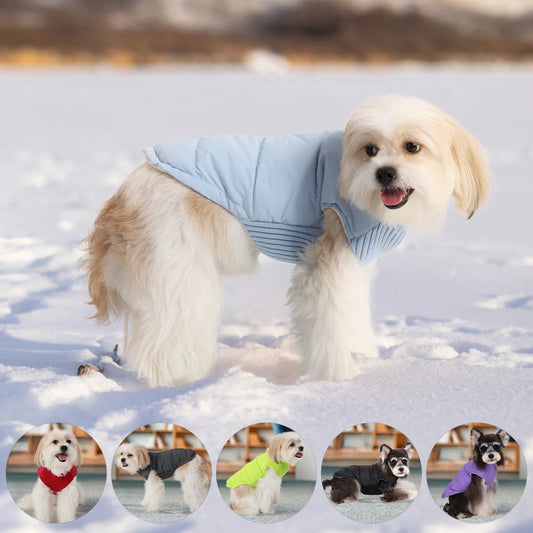 Winter Windproof Dog Jacket - Warm Coat for Small & Medium Breeds, Cats, Chihuahuas, Shih Tzus & Yorkies