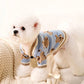 Luxury Striped Dog Cardigan – Warm Pet Sweater for Small Dogs and Cats