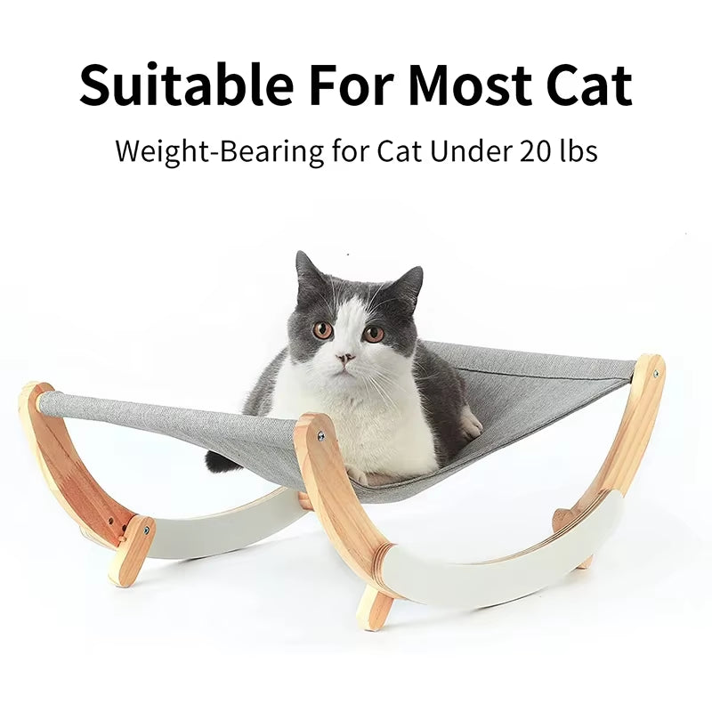 Cat Beds for Indoor Cat Hammock Kitty Swing Chair Cats Furniture Gift for Your Small to Medium Size Cat Accessories for Sleeping