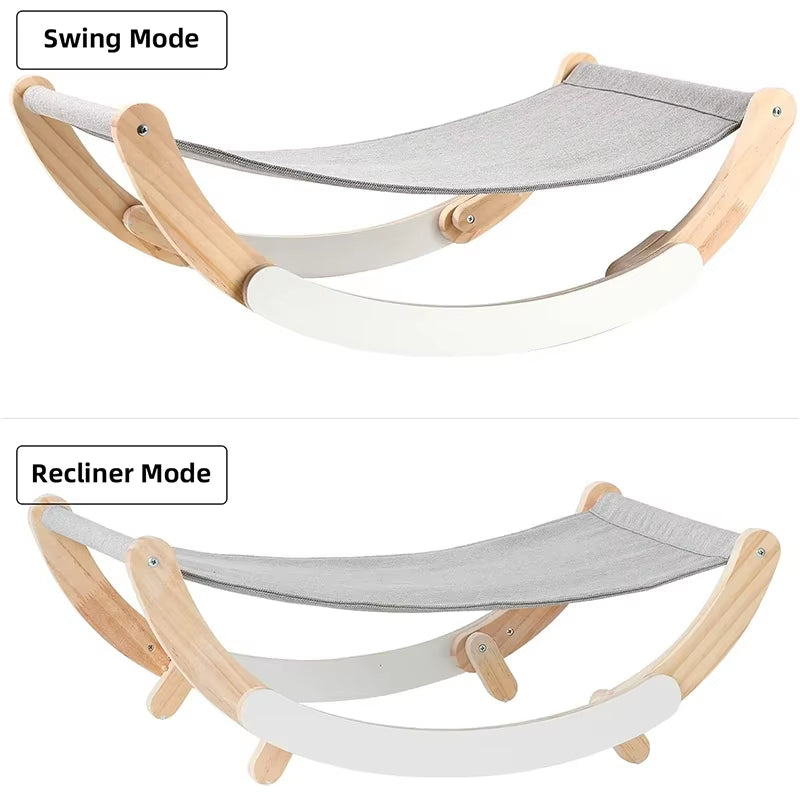 Cat Beds for Indoor Cat Hammock Kitty Swing Chair Cats Furniture Gift for Your Small to Medium Size Cat Accessories for Sleeping