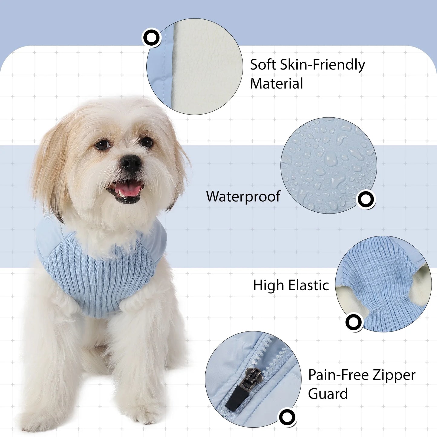 Winter Pet Dog Jacket Windproof Warm Dogs Clothes for Small Medium Dogs Cats Puppy down Coat Chihuahua Shih Tzu Costume Yorkies