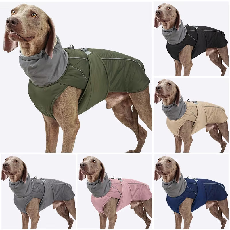 Luxury Winter Dog Jacket - Waterproof, Soft Padded, Warm Coat for Small to Large Dogs with Reflective Safety Features